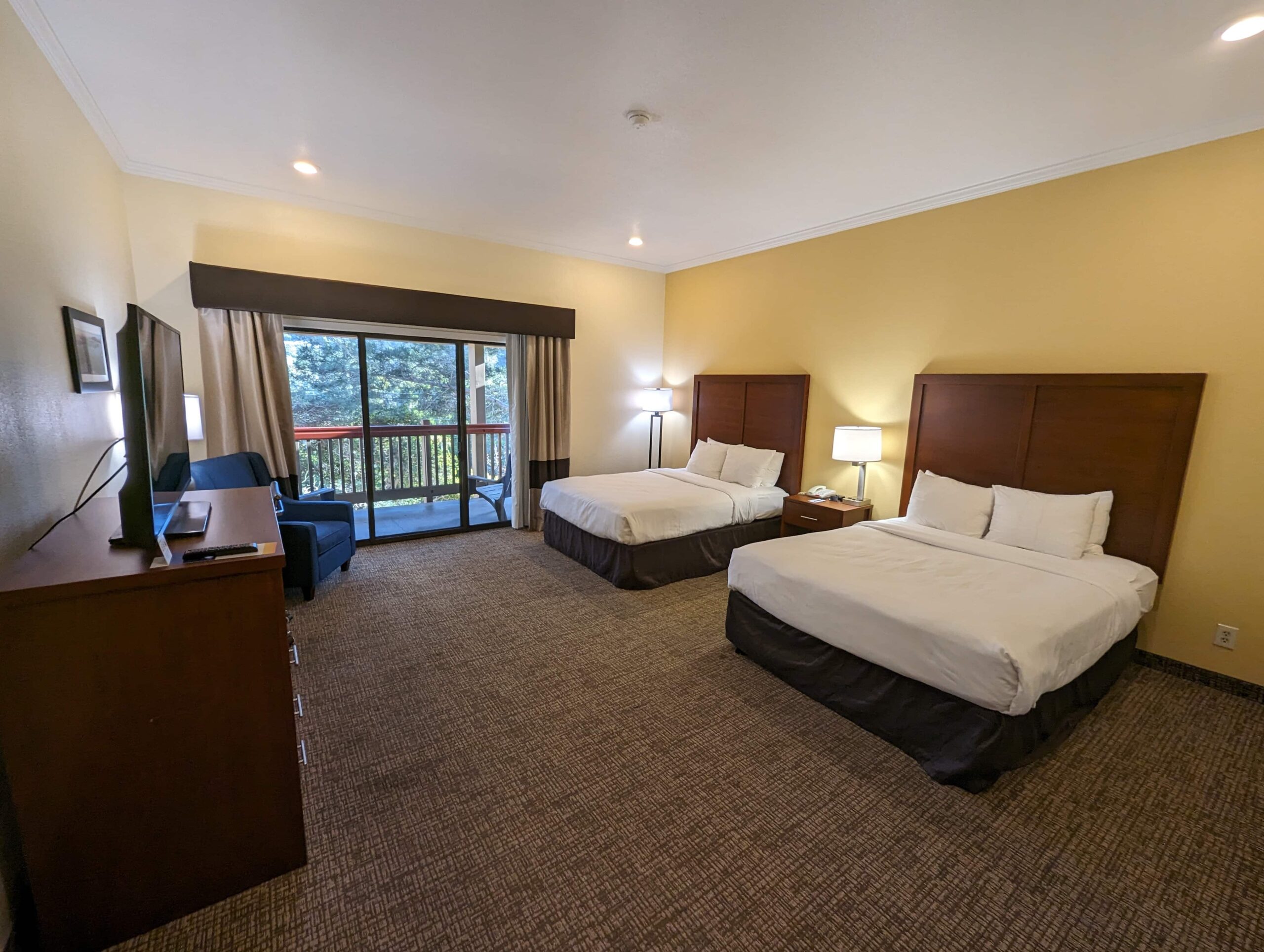 two queen beds room